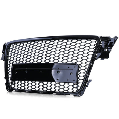Griglia Sportiva A Nido D'ape Senza Emblema Nero Lucido Per Audi A4 B8 8K 07-11