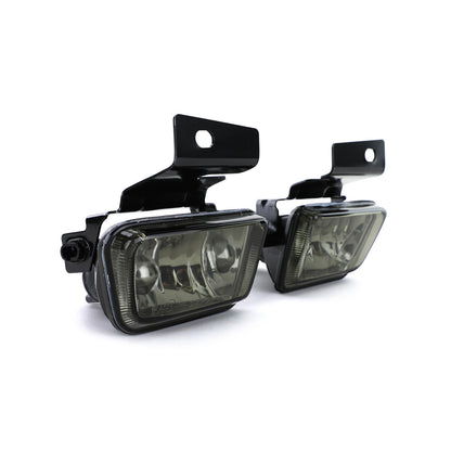 Fari fendinebbia in vetro trasparente fumé nero aftermarket compatibile con VW Golf 2 Jetta 2 83-92