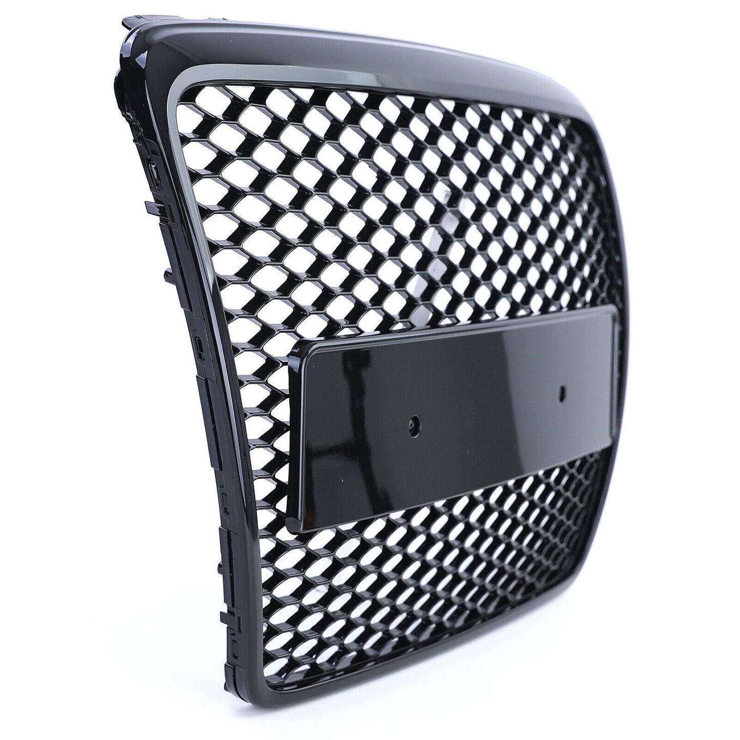 Griglia radiatore sportivo a nido d'ape senza emblema nero lucido per Audi A6 C6