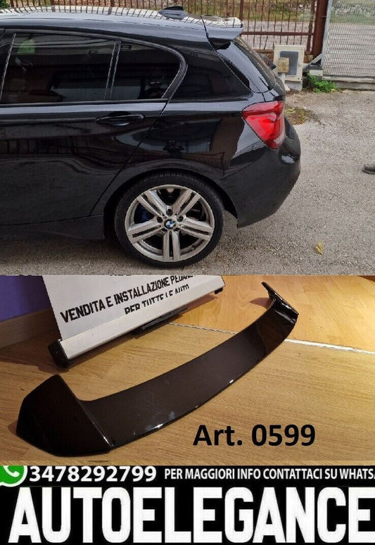 BMW SERIE 1 F20 F21 2011+ SPOILER POSTERIORE TETTO M VERNICIAT NERO LUCIDO AUTOELEGANCERICAMBI