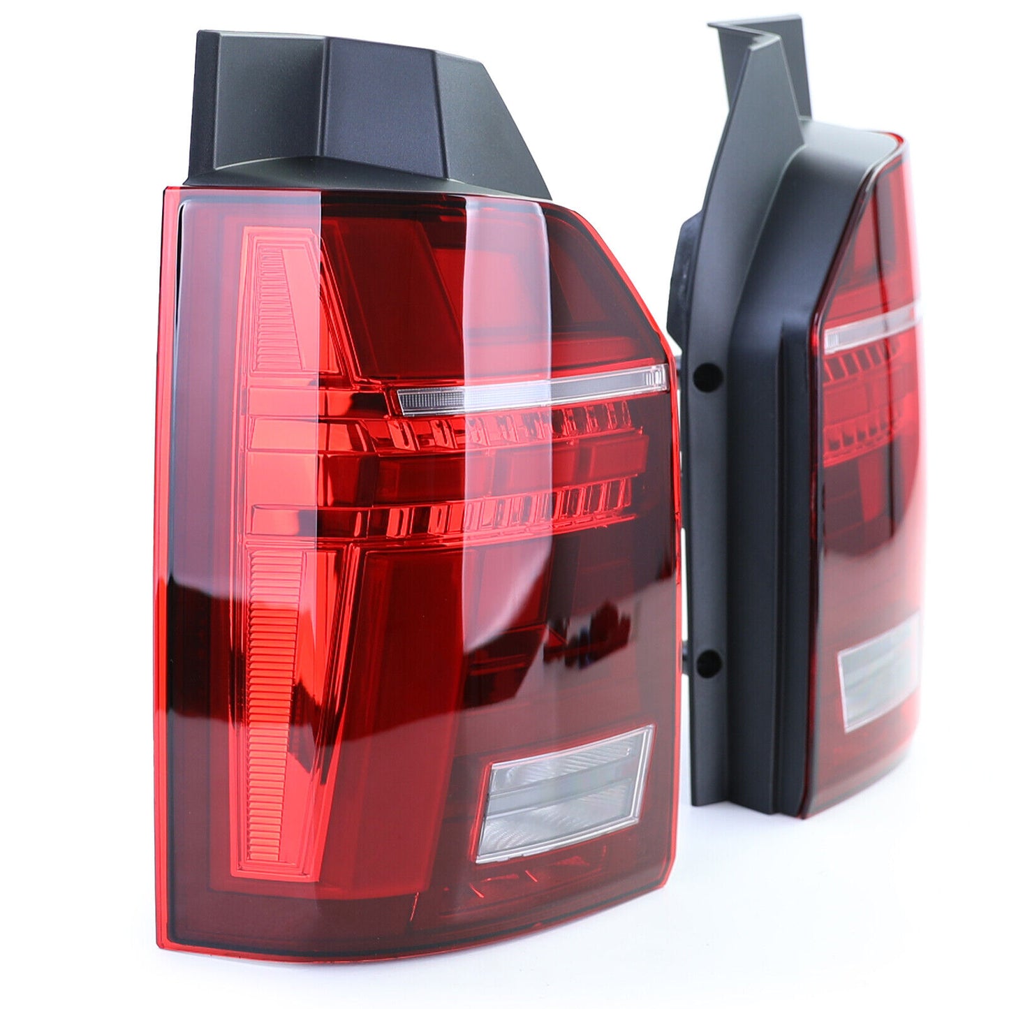 Fanale posteriore Facelift Rosso Trasparente aftermarket compatibile con T6 Bus con Portellone 15-19