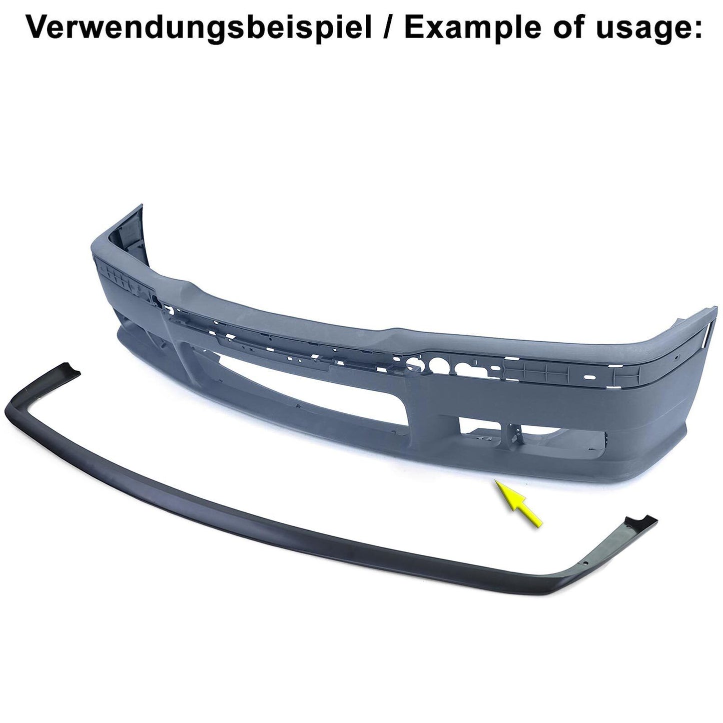 Spada labbro spoiler anteriore per paraurti sportivo adatto per BMW Serie 3 E36 90-99
