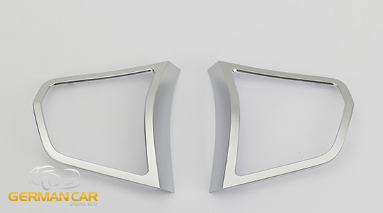 For BMW 5 Series F10 F11 Steering Wheel Panel Frame Chrome Matte