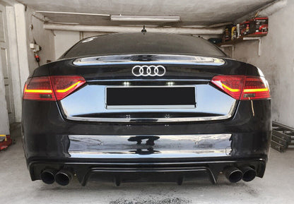 DIFFUSORE ADATTO PER AUDI A5 SPORTBACK 8TA S-LINE (FACELIFT 2012-16)