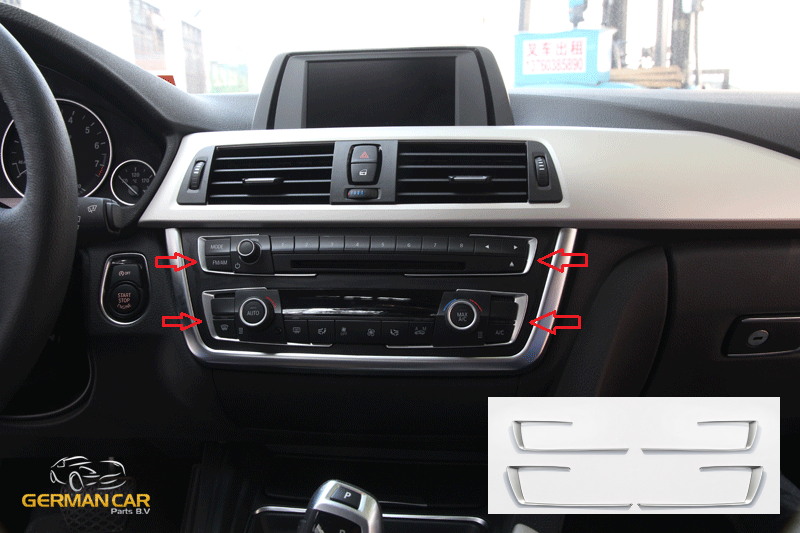 For BMW 3 Series F30 and F31 radio/DVD chrome frame panel 