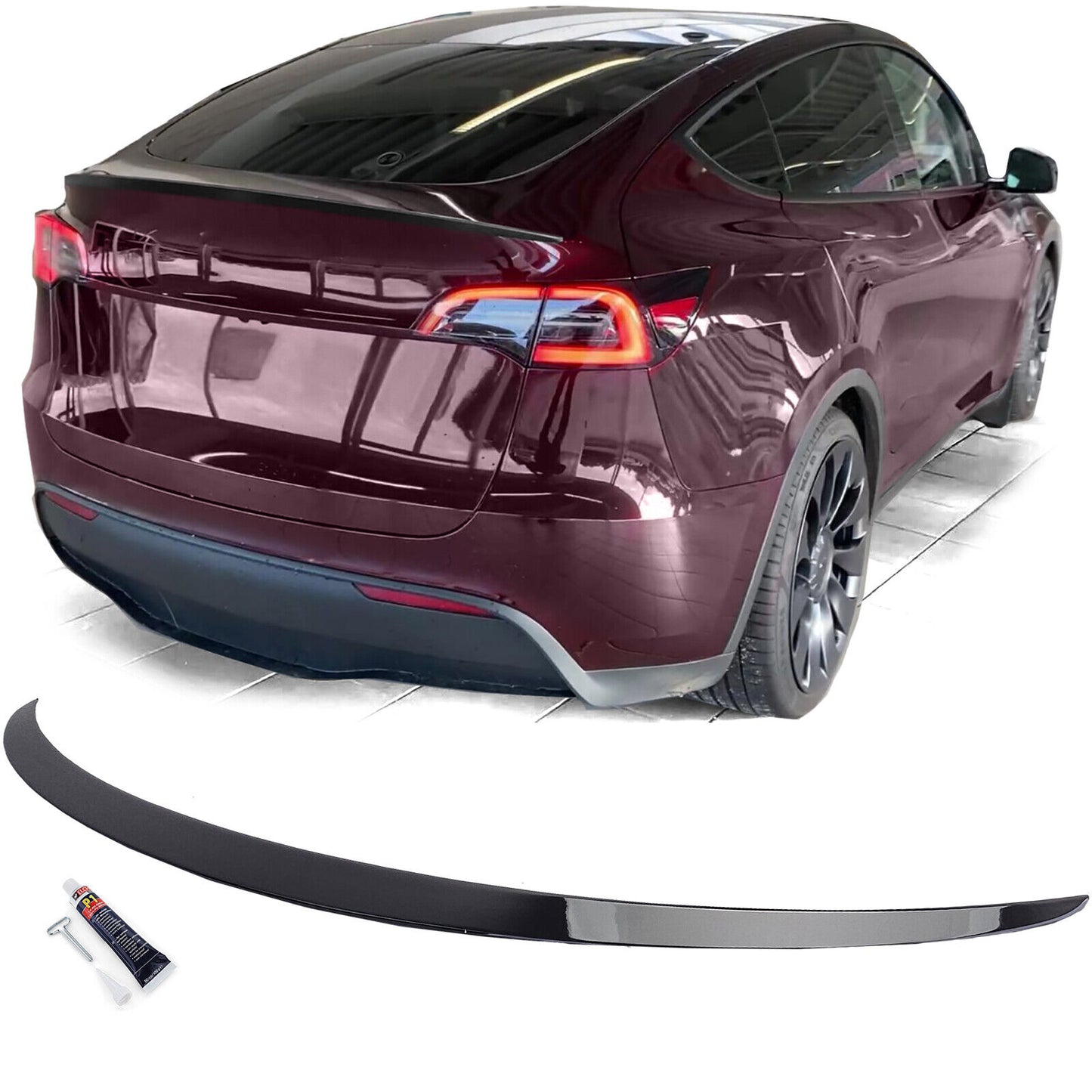 Spoiler posteriore Performance nero lucido per Tesla Model Y dal 2019