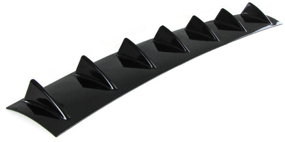 Universal 7-Flat Rear Bumper Diffuser Gloss Black 