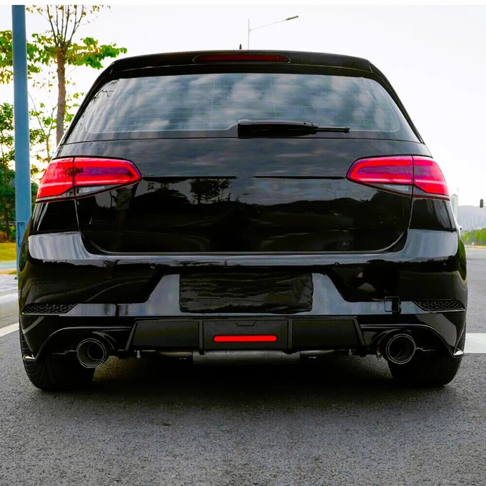 ⭐Carbon Fiber Diffuser Fit For VW Golf GTD GTI TSI TDI MK7.5⭐