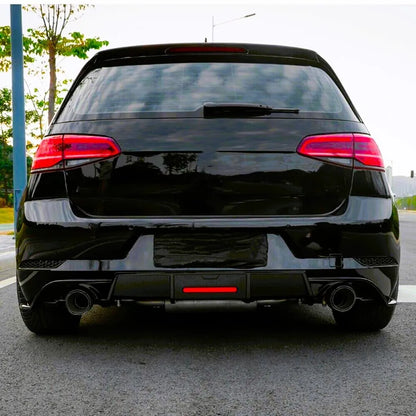 ⭐Carbon Fiber Diffuser Fit For VW Golf GTD GTI TSI TDI MK7.5⭐