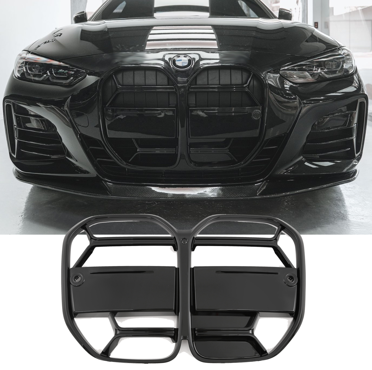 SUITABLE FOR BMW 4 SERIES G22 G23 SPORT GRILLE CS GLOSS BLACK 