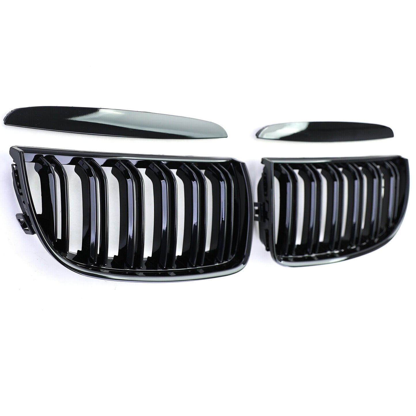 Griglia radiatore sportiva doppia barra performance lucida adatta BMW Serie 3