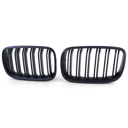 Aftermarket Matte Performance Double Bar Sport Grille Compatible with BMW X5 E70 X6 E71 