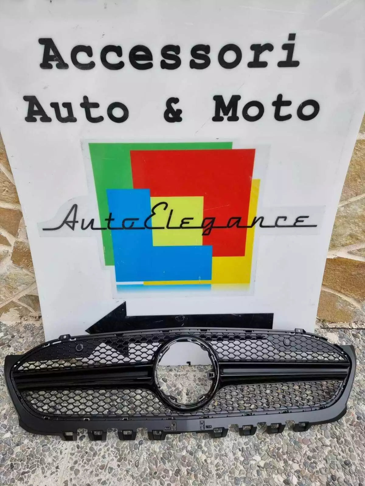 💥GRIGLIA ANTERIORE ADATTO A MERCEDES CLASSE AW177 18+ MASCHERINA AMG A35 NERA💥