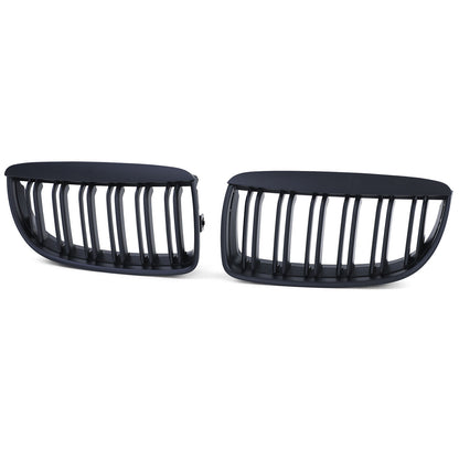 Griglia radiatore sportiva doppia barra performance opaca per BMW Serie 3 05-08