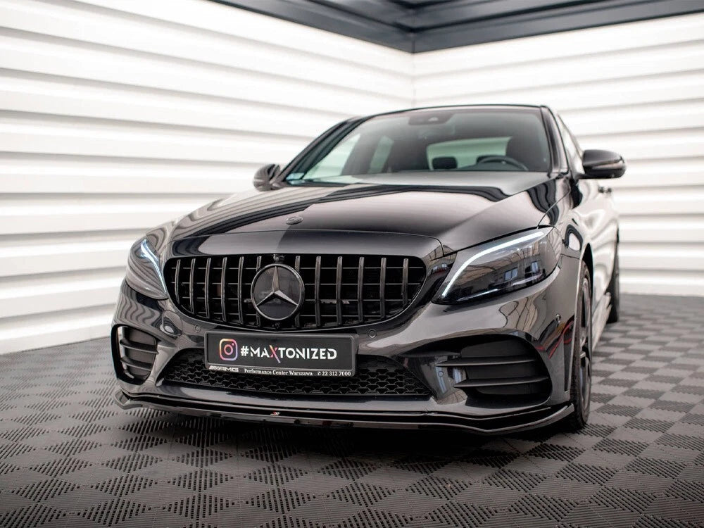 💕Splitter  adatto per Mercedes Classe C AMG Line  nero lucido 💕