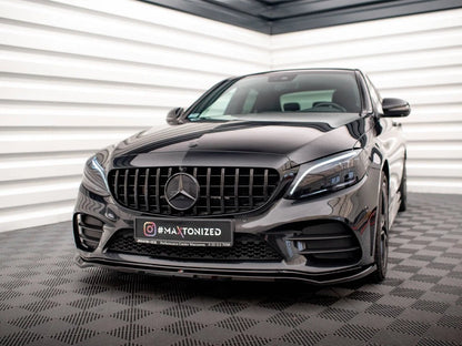 💕Splitter  adatto per Mercedes Classe C AMG Line  nero lucido 💕