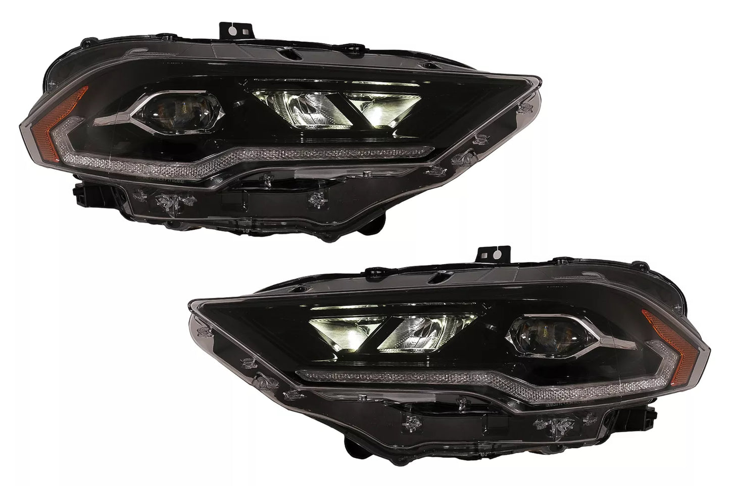 ✨Faro proiettore led per Ford Mustang vi mopf 18-2023 nero doppio proiettore✨