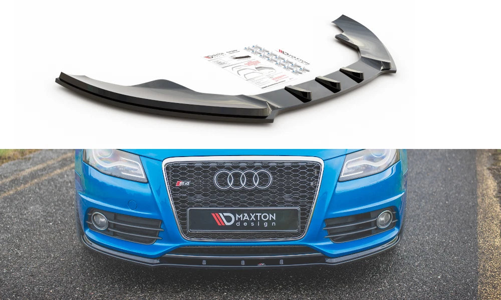 💕Splitter   adatto  per  Audi S4 A4 S-Line B8  nero  lucido 💕