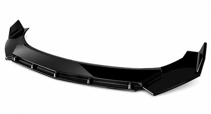 💕ART.0037 SPLITTER ANTERIORE ADATTO PER AUDI A1 GB 2018+ NERO LUCIDO LOOK RS💕