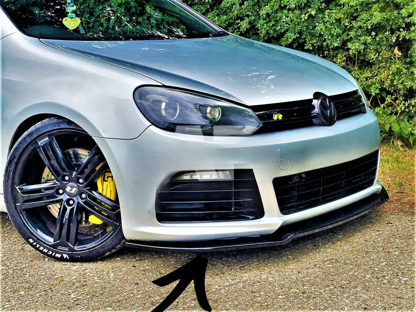 Gloss Black Splitter KIT suitable for VW Golf MK6 R20 R 2008-2013 