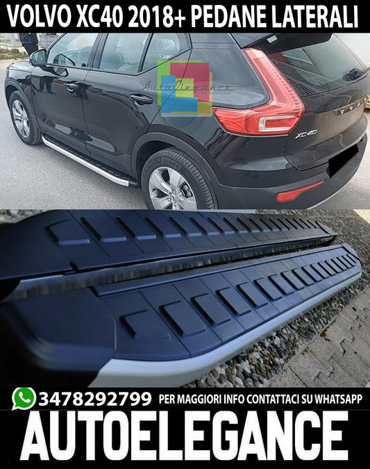 VOLVO XC40 2018+ PEDANE LATERALI SOTTO PORTA LOOK SPORTIVO