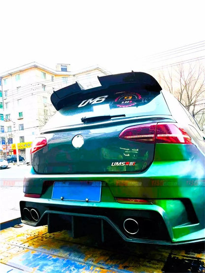 😍Kit spoiler nero lucido adatto per VW Golf MK7 GTD GTI R😍
