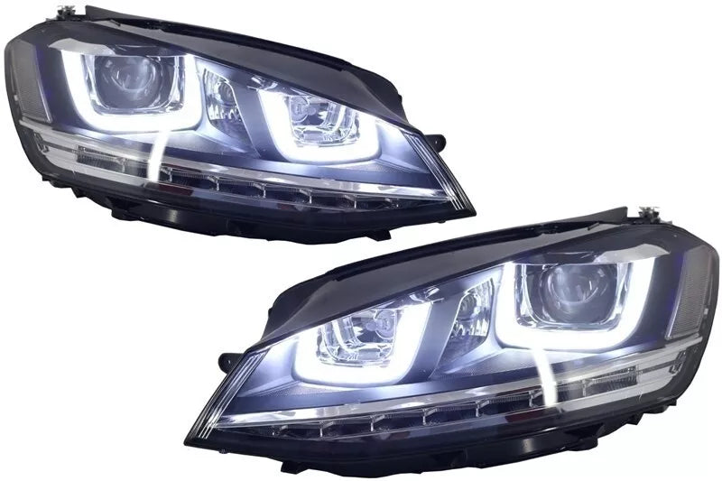 ⭐Fari 3D LED Flowing Dynamic per VW Golf 7 VII 12-17 Griglia R-line Look⭐