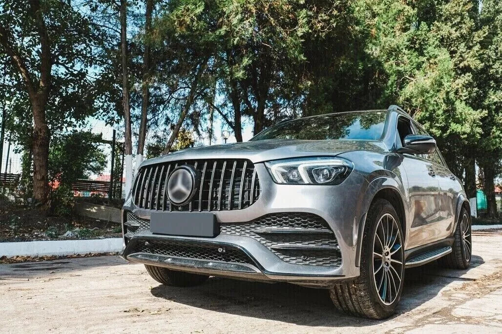 ✨MERCEDES GLE W167 C167 AMG CALANDRE GRILLE NOIR -CHROME PANAMERICANA 2019-2022✨