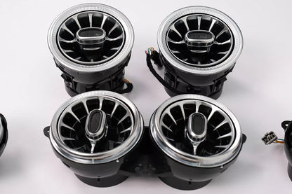 ⭐Kit Griglie  64 colori LED Rotante Tweeter Porta Copertina per Mercedes S W222⭐