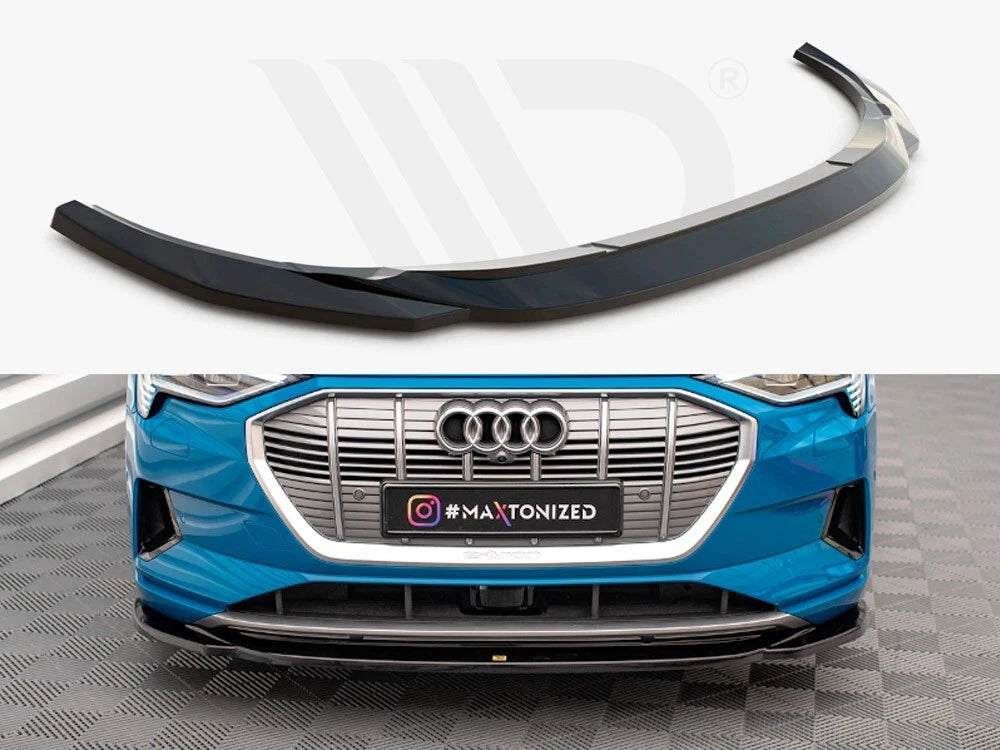 💕 Splitter   adatto per  Audi E-Tron nero lucido 💕