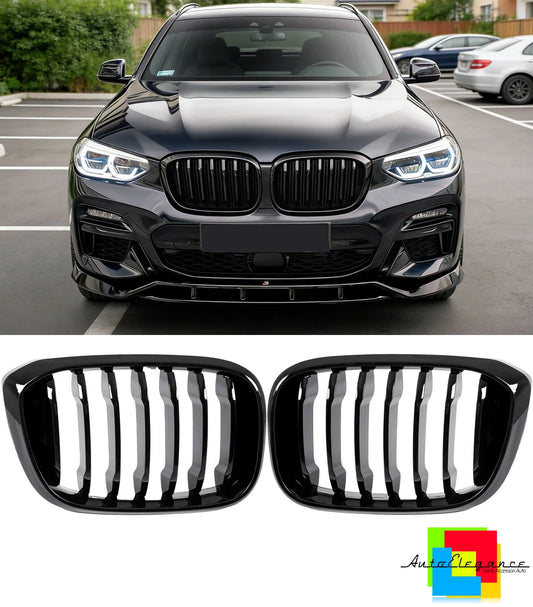 💕 Griglia Anteriore Adatto per BMW X3 G01 X4 G02 Prefacelift Nero Pianoforte 💕