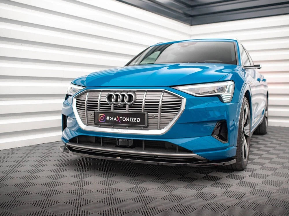 💕 Splitter   adatto per  Audi E-Tron nero lucido 💕