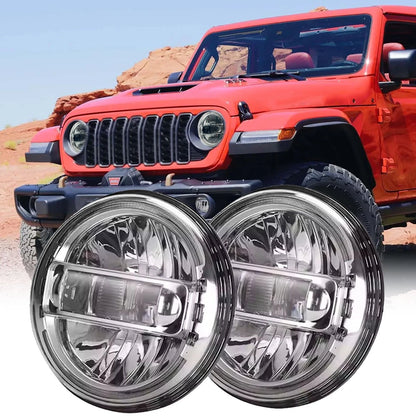 🔥Coppia Fari LED – Jeep Wrangler JK / TJ / CJ🔥