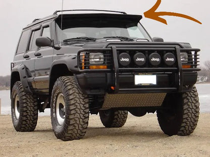 😍KIT SPOILER PARABREZZA / DEFLETTORE ADATTO PER JEEP CHEROKEE XJ😍