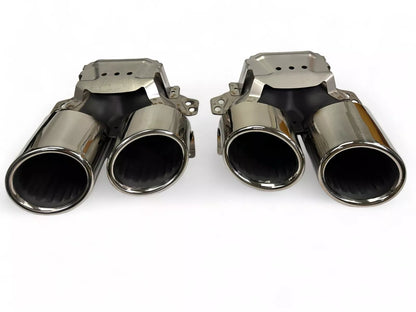 Rear Spoiler Diffuser + Exhaust Tips SUITABLE For Mercedes W167 GLE COUPE