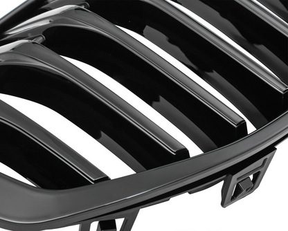 RADIATOR GRILLE KIDNEY GRILLE GLOSS BLACK SINGLE BRIDGE FOR BMW 1 SERIES F40 5
