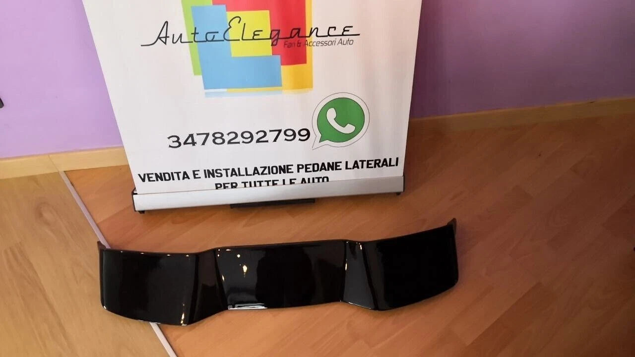 🔥ART.0651 SPOILER ADATTO PER OPEL CORSA F 2019+ NERO LUCIDO🔥