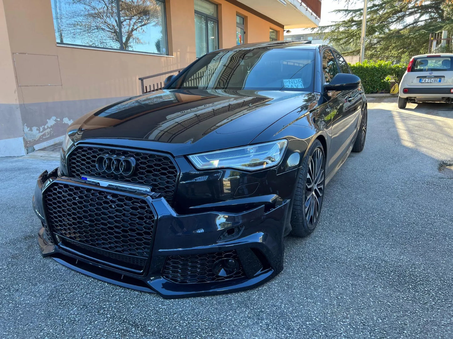 1339 PARAURTI ANTERIORE ADATTO PER AUDI A6 C7 4G 2011-2015 LOOK RS6 CON GRIGLIA