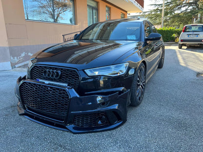 1339 PARAURTI ANTERIORE ADATTO PER AUDI A6 C7 4G 2011-2015 LOOK RS6 CON GRIGLIA