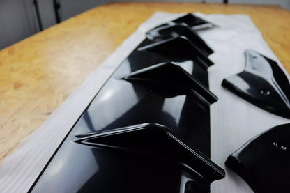 🔥Glossy Black Diffuser Kit with Rear Diffuser Suitable for VW Golf R MK7🔥