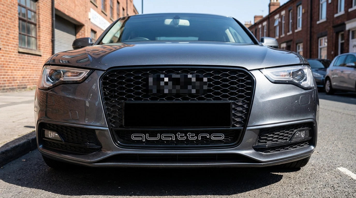 💫ART.5662 GRIGLIA RS STYLE NERO LUCIDO PER AUDI A5/S5 B8.5 2015-2020💫