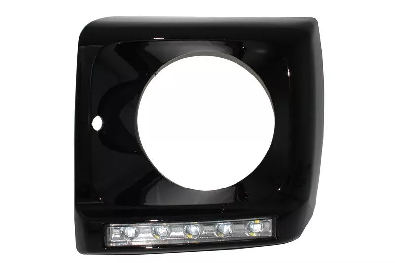 ✨Cover per Mercedes G W463 89-12 LED DRL Chrome G65 Look Nero✨