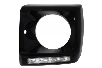 ✨Cover per Mercedes G W463 89-12 LED DRL Chrome G65 Look Nero✨