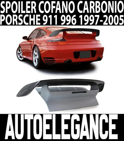 PORSCHE 911 996 1997-2005 SPOILER POSTERIORE SUL COFANO CARBONIO