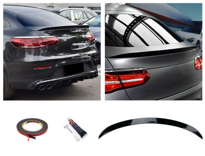 Suitable for MERCEDES C253 GLC Coupe REAR SPOILER LIP GLOSS BLACK 