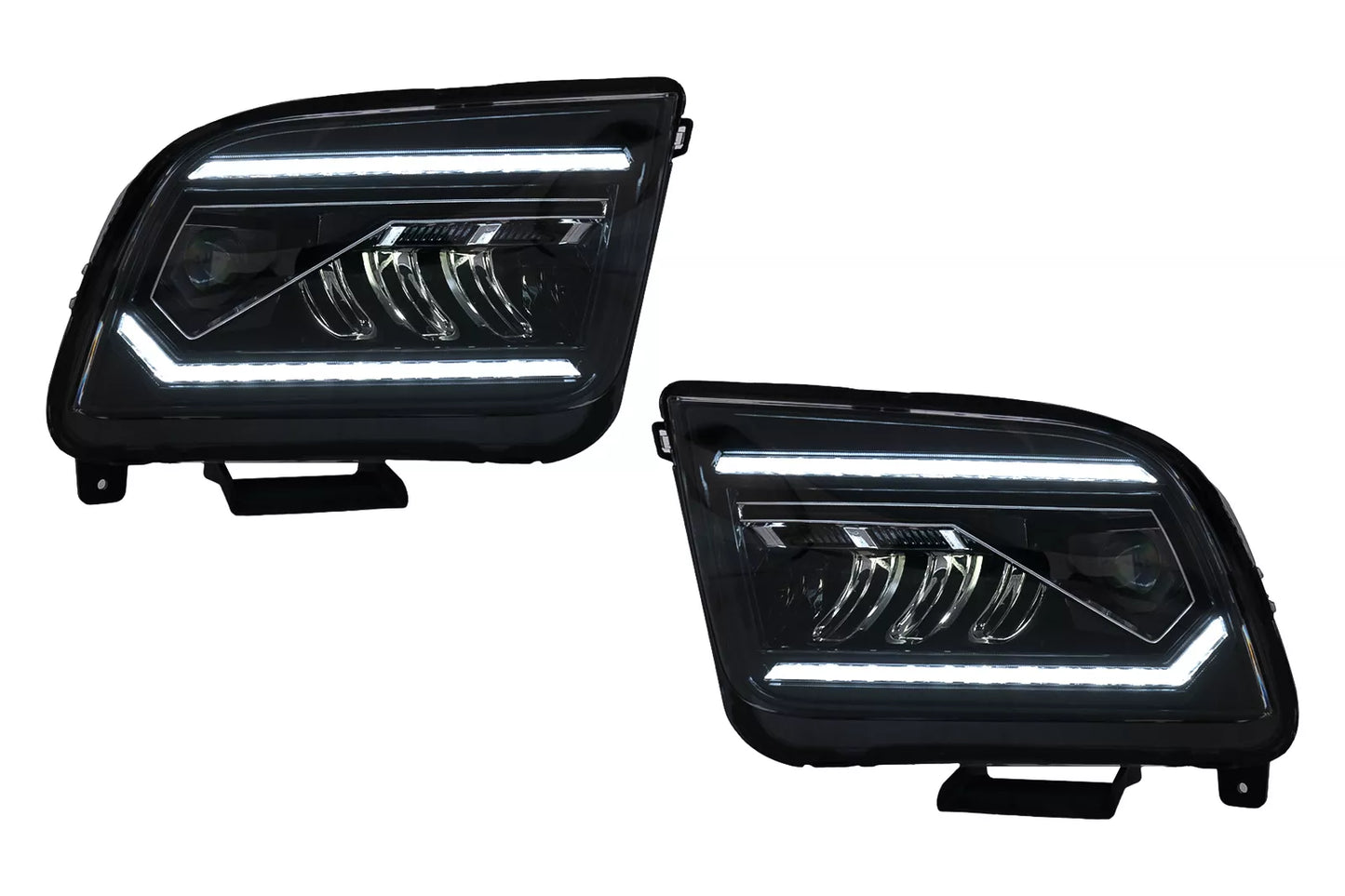 😎Fari LED per Mustang V Pre-Facelift 05-09 Luci Svolta Dinamiche Headlights😎