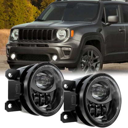 🔥Coppia Lampade Fendinebbia LED – Jeep Renegade (2015–2022)🔥