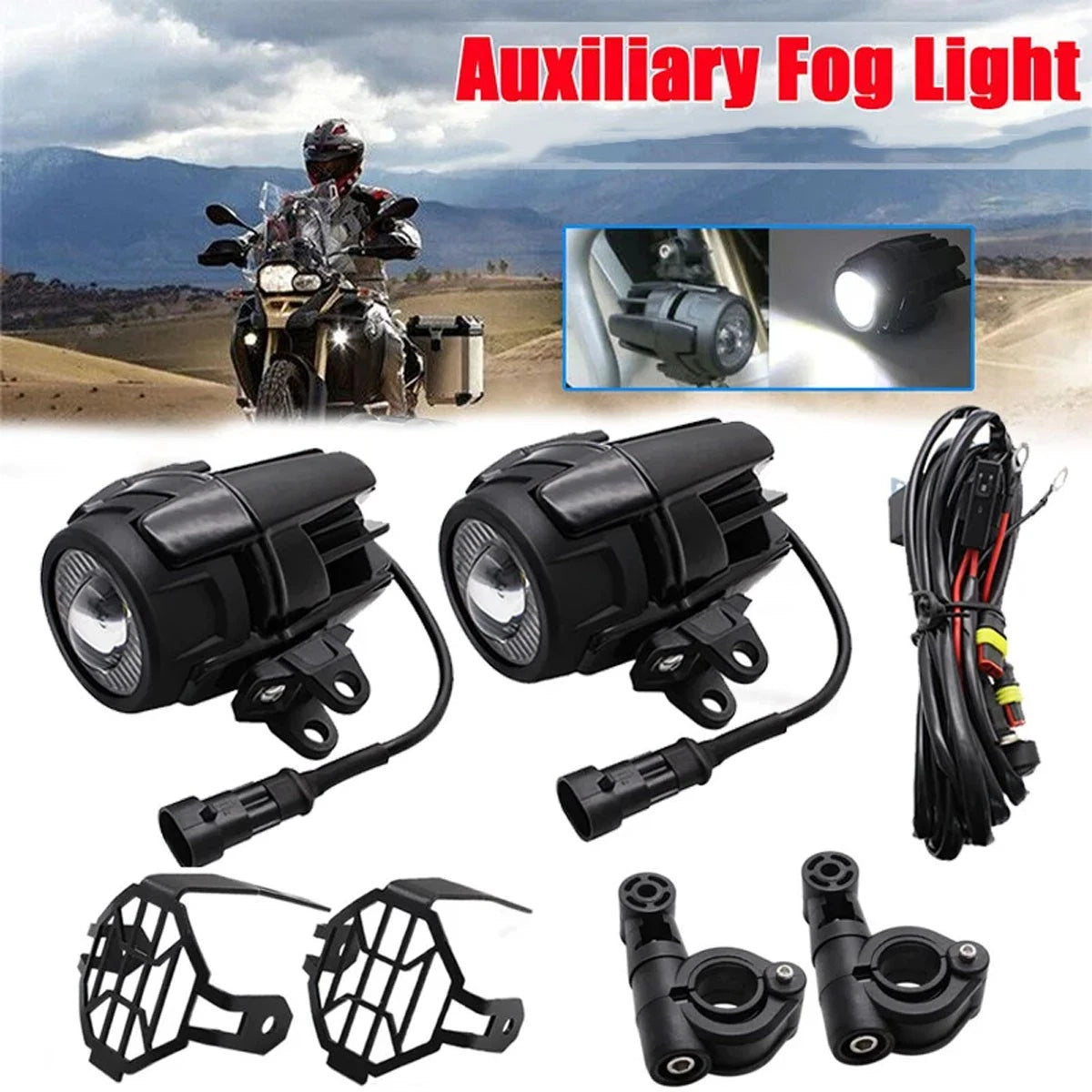 🔥Coppia Faretti LED 40W – BMW GS1200 LC / ADV – F800 / F700🔥