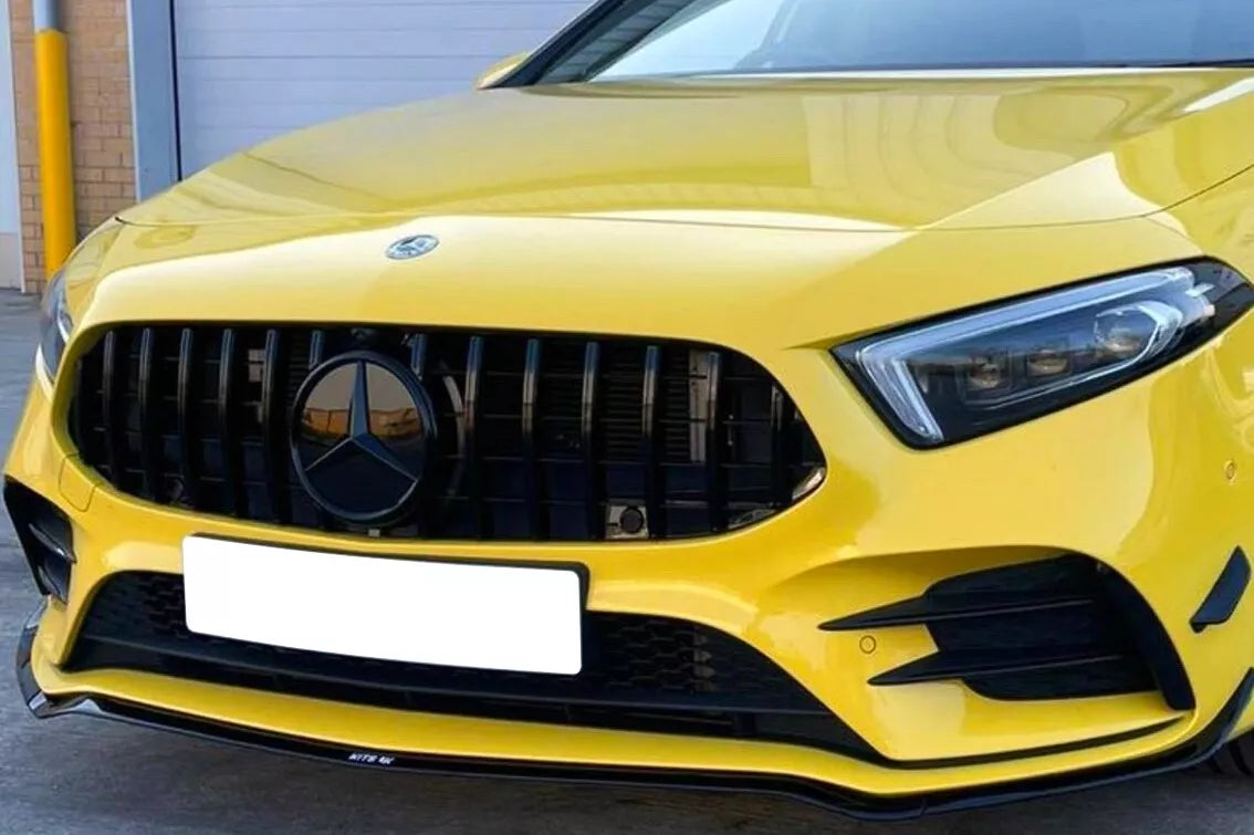 🤩MERCEDES CLASSE A W177 V177 CALANDRE/GRILLE NOIR PANAMERICANA STYLE 2018-22🤩