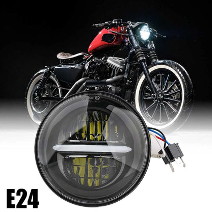 🔥Faro LED E24 + DRL – Harley-Davidson Sportster XL 1200 / 883 Iron🔥